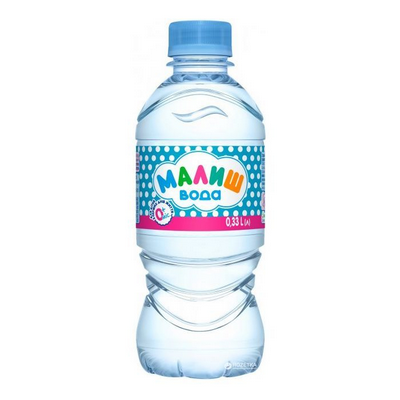 Малиш Вода питна бутильована 0,33л д/приготув. дит. харчування та пиття